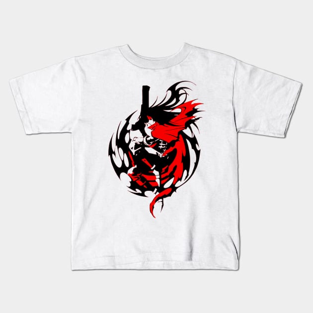 Vincent Valentine Final Fantasy Kids T-Shirt by OtakuPapercraft